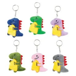Mini Plush Dino Backpack Pulls