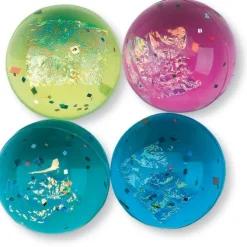 33mm Fire and Ice Glitter Bouncing Balls