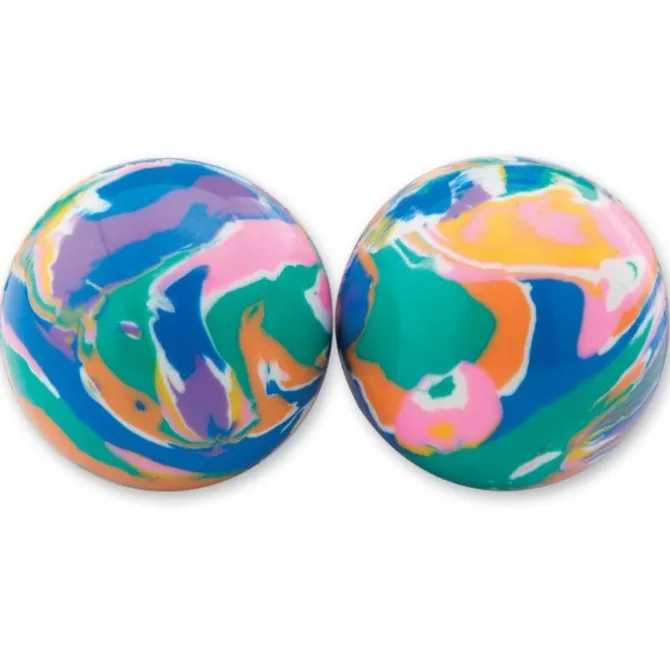 30mm Neon Storm Swirl Bouncing Balls