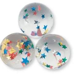 33mm Star Confetti Bouncing Balls