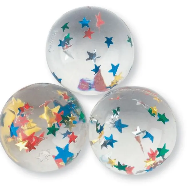 33mm Star Confetti Bouncing Balls