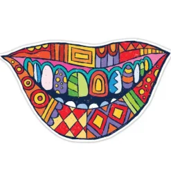 Modern Art Smile Wall Decal