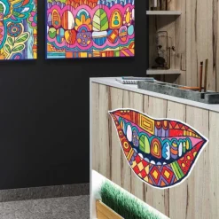 Modern Art Smile Wall Decal