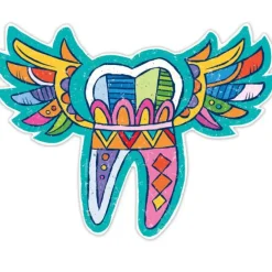 Modern Art Tooth Wall Decal