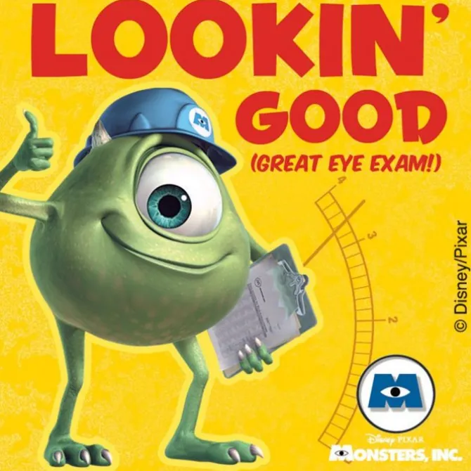 Monsters, Inc. Eye Stickers