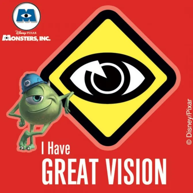 Monsters, Inc. Eye Stickers