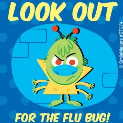 Mr. Flu Bug Stickers