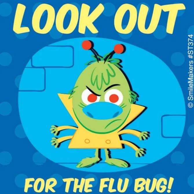Mr. Flu Bug Stickers