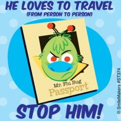 Mr. Flu Bug Stickers