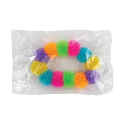 Neon Wooly Ball Bracelets