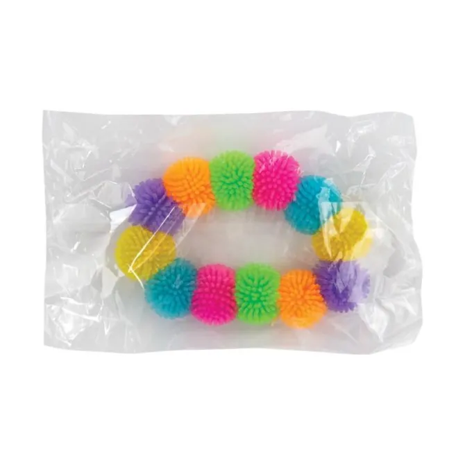 Neon Wooly Ball Bracelets