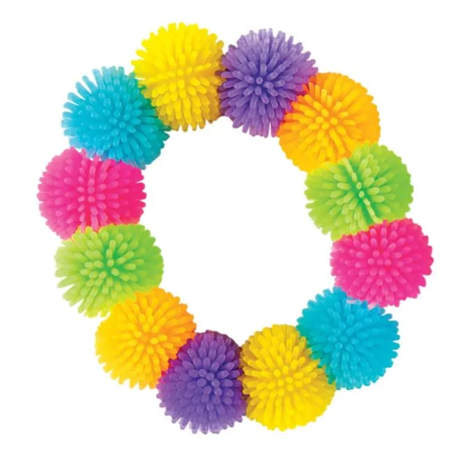 Neon Wooly Ball Bracelets