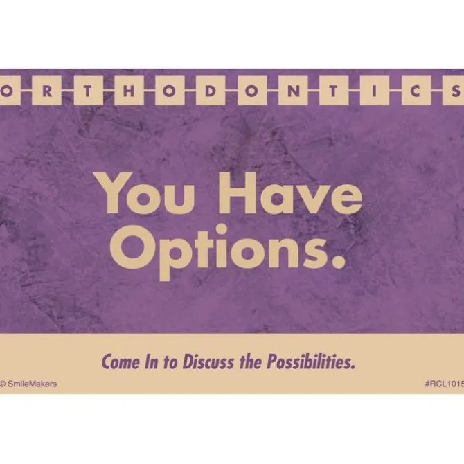 Options Orthodontics Recall Cards