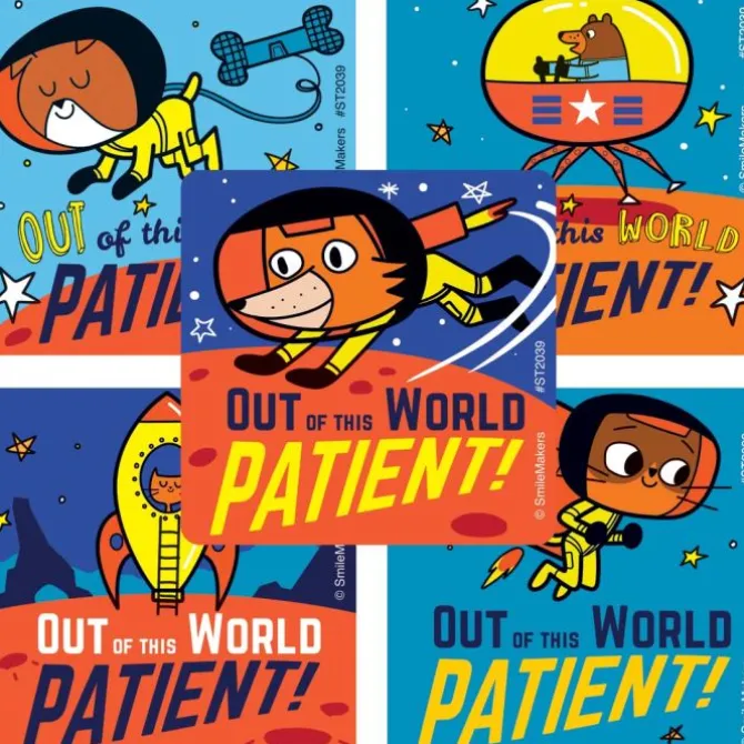 Outer Space Patient Stickers