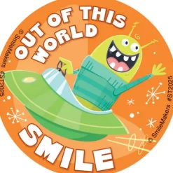 Out of This World Smile Stickers