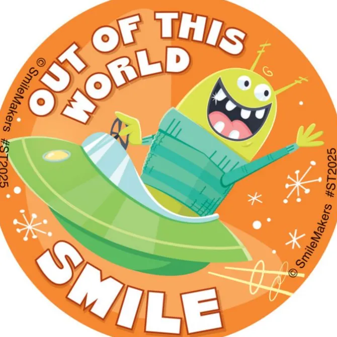 Out of This World Smile Stickers
