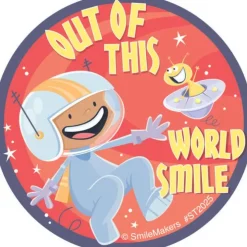Out of This World Smile Stickers