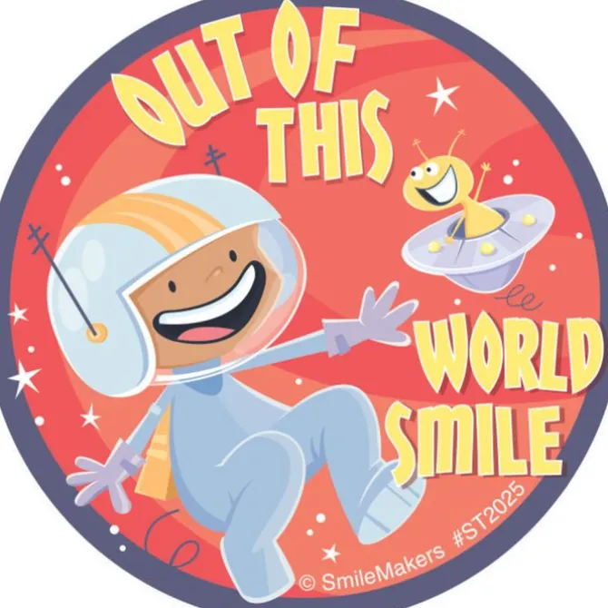 Out of This World Smile Stickers