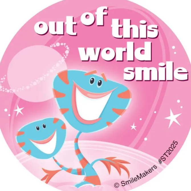 Out of This World Smile Stickers