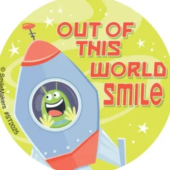 Out of This World Smile Stickers