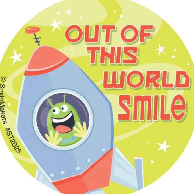 Out of This World Smile Stickers