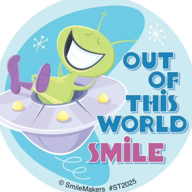 Out of This World Smile Stickers