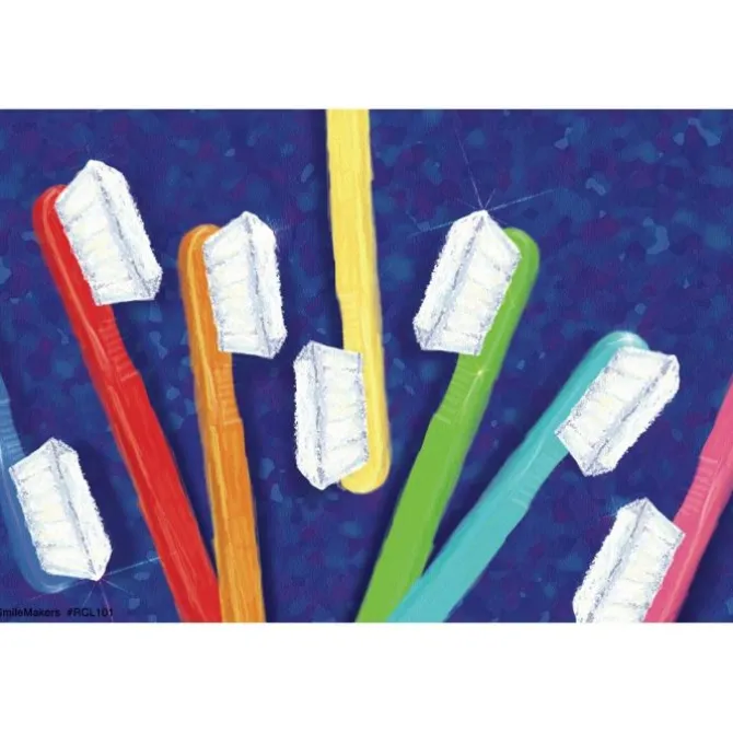 Painted Toothbrushes Recall Cards