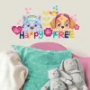 Paw Patrol Skye & Everest Be Happy Quote Wall Decals