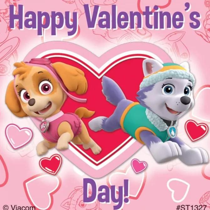 PAW Patrol Valentine Stickers