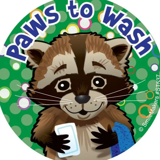 Paws to Wash Stickers