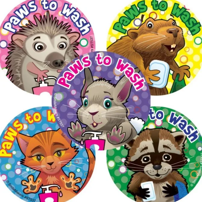 Paws to Wash Stickers