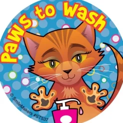 Paws to Wash Stickers
