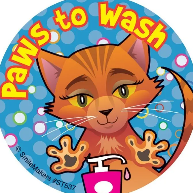 Paws to Wash Stickers