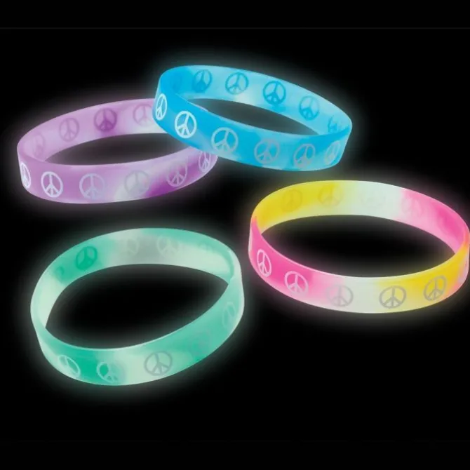 Peace Glow in the Dark Bracelets