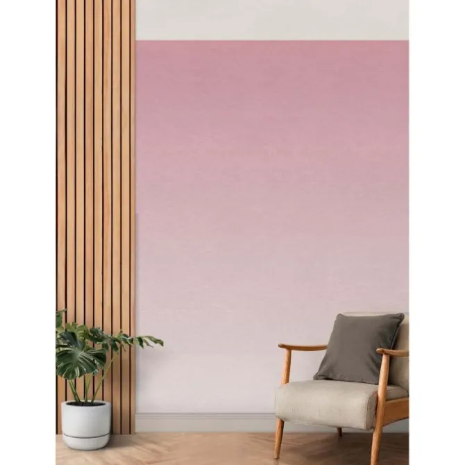Pink Aura Ombre Peel & Stick Wallpaper Mural