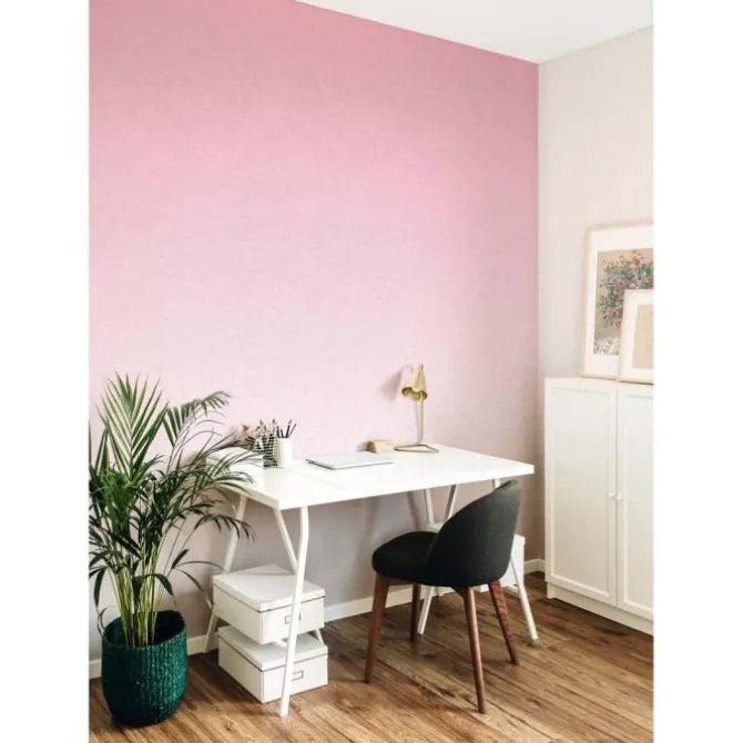 Pink Aura Ombre Peel & Stick Wallpaper Mural