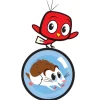 Playful Pets Bird and Hamster Wall Decal