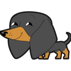 Playful Pets Dachshund Wall Decal
