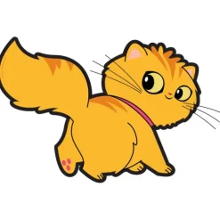 Playful Pets Walking Cat Wall Decal