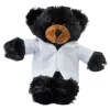 Plush 8" Black Bears with Custom Doctor Coat