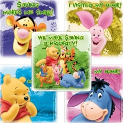 Pooh Bank Stickers
