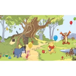 Pooh & Friends Chair Rail Wall Mural