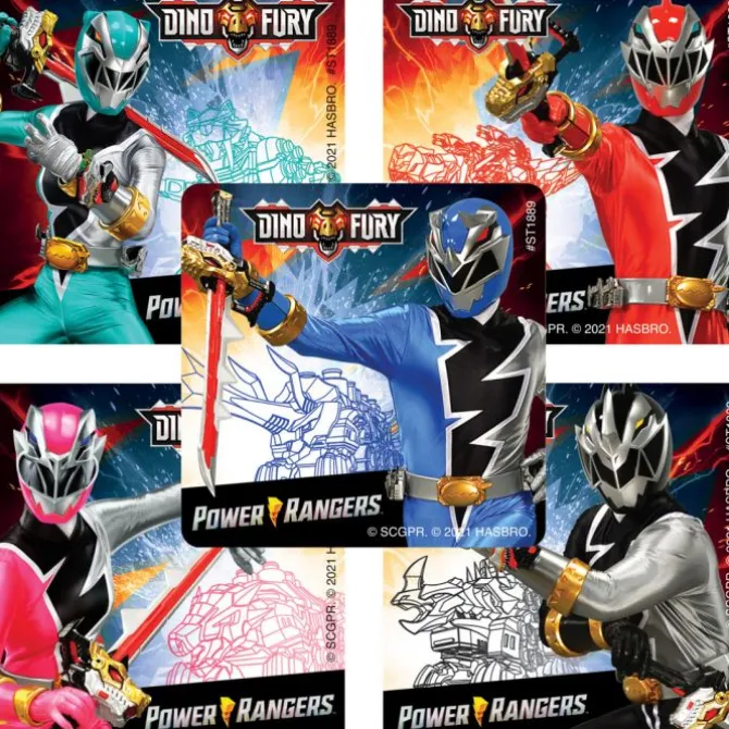 Power Rangers Dino Fury Stickers