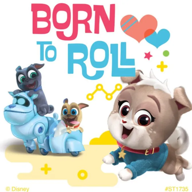 Puppy Dog Pals Born to Roll Stickers