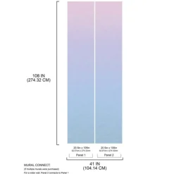 Purple Aura Ombre Peel & Stick Wallpaper Mural