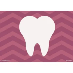 Purple Chevron Tooth Recall Cards