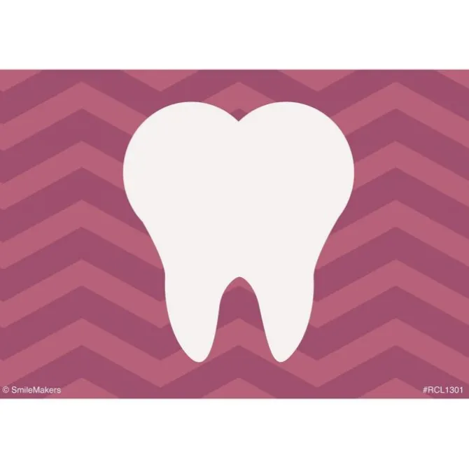 Purple Chevron Tooth Recall Cards