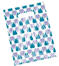 Purple & Teal Scatter Tooth Bags