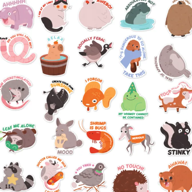 Quirky Critters Vinyl Decals