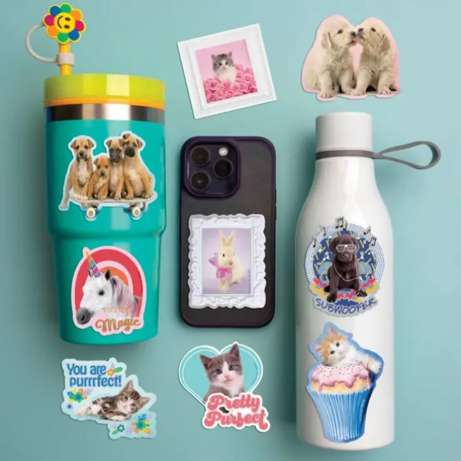Rachael Hale Fuzzy Friends Vinyl Decals
